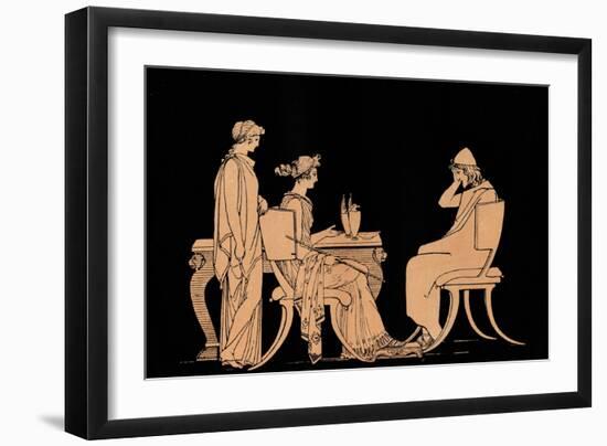 Homer The Odyssey-John Flaxman-Framed Giclee Print