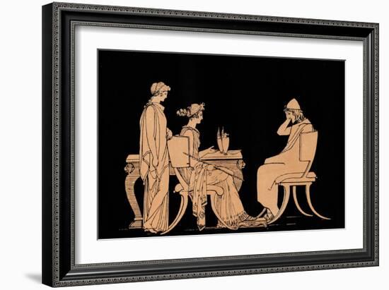 Homer The Odyssey-John Flaxman-Framed Giclee Print