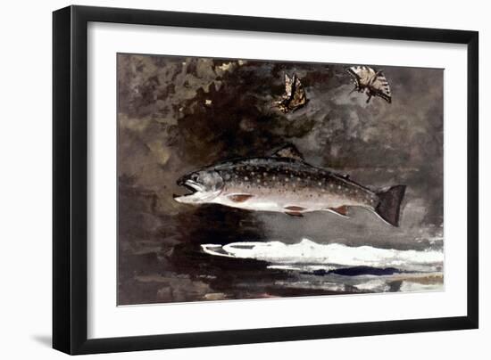 Homer: Trout, 1889-Winslow Homer-Framed Giclee Print