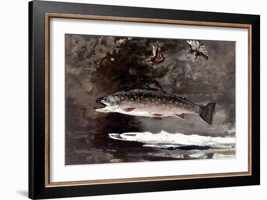 Homer: Trout, 1889-Winslow Homer-Framed Giclee Print