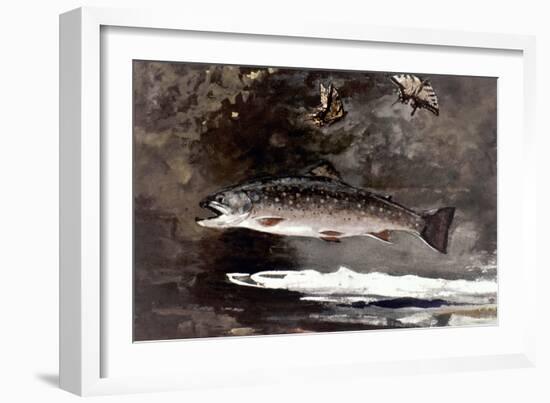 Homer: Trout, 1889-Winslow Homer-Framed Giclee Print