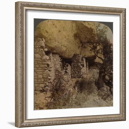 'Homes of a Vanished Race - Cliff Dwellings in Walnut Canyon, Arizona', 1903-Elmer Underwood-Framed Photographic Print