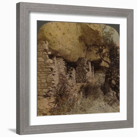 'Homes of a Vanished Race - Cliff Dwellings in Walnut Canyon, Arizona', 1903-Elmer Underwood-Framed Photographic Print