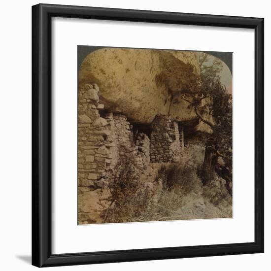 'Homes of a Vanished Race - Cliff Dwellings in Walnut Canyon, Arizona', 1903-Elmer Underwood-Framed Photographic Print