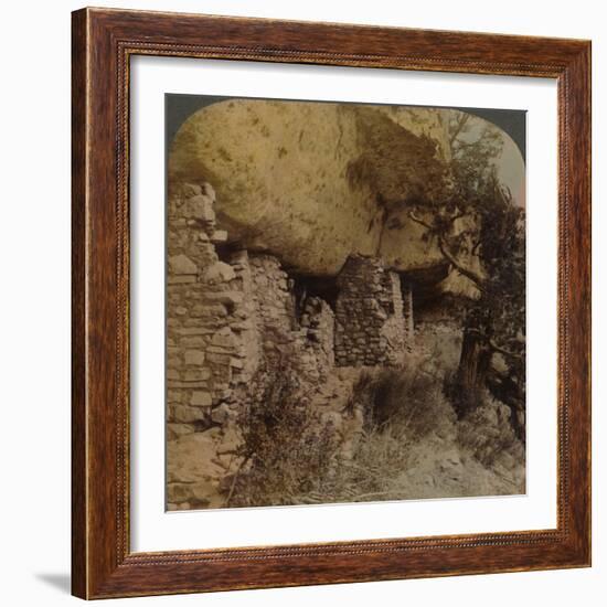 'Homes of a Vanished Race - Cliff Dwellings in Walnut Canyon, Arizona', 1903-Elmer Underwood-Framed Photographic Print