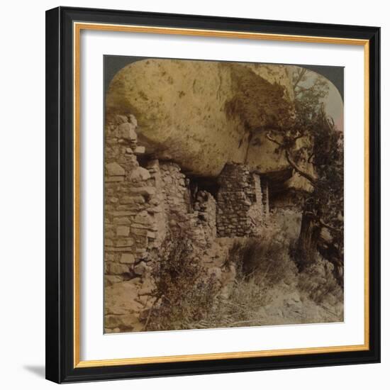 'Homes of a Vanished Race - Cliff Dwellings in Walnut Canyon, Arizona', 1903-Elmer Underwood-Framed Photographic Print