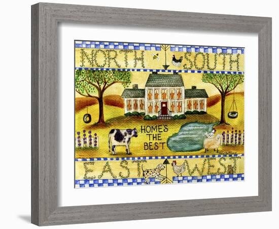 Homes the Best Lang-Cheryl Bartley-Framed Giclee Print