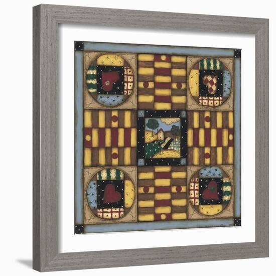 Homespun Patches-Robin Betterley-Framed Giclee Print