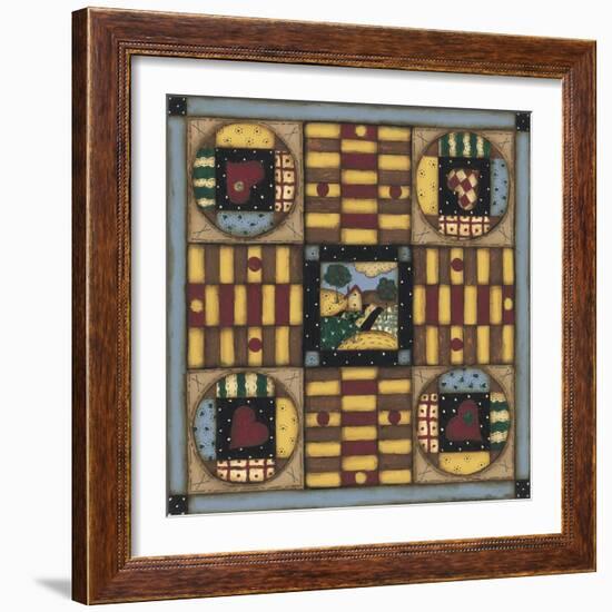 Homespun Patches-Robin Betterley-Framed Giclee Print