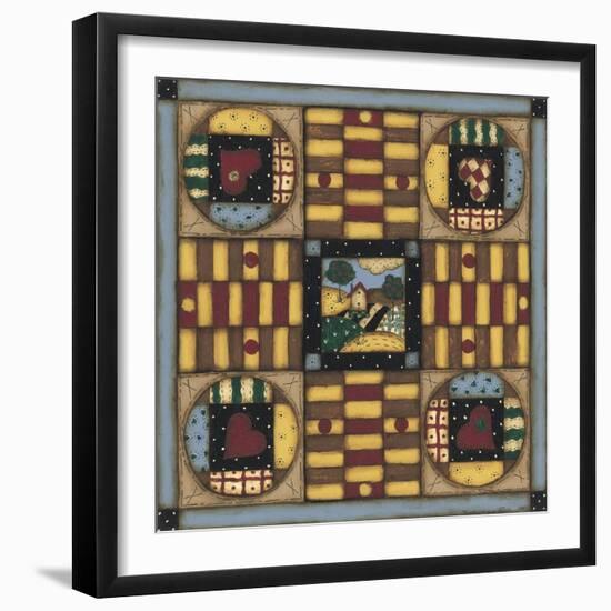 Homespun Patches-Robin Betterley-Framed Giclee Print