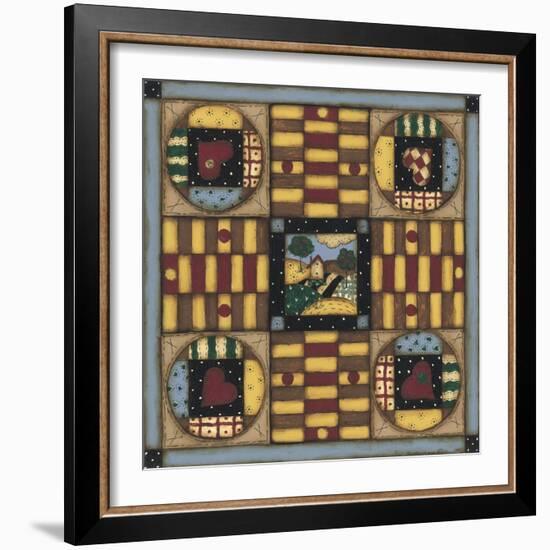 Homespun Patches-Robin Betterley-Framed Giclee Print