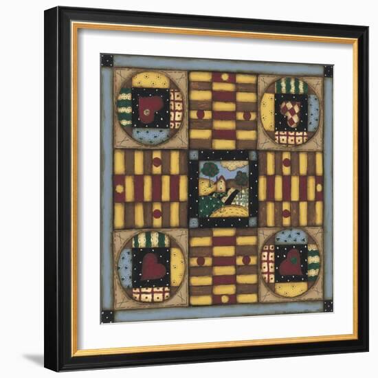 Homespun Patches-Robin Betterley-Framed Giclee Print