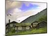 Homestead from Lom across Mt. Sognefjellet, Norway-Russell Young-Mounted Premium Photographic Print