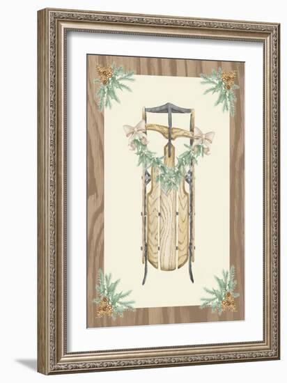 Hometown Christmas on Wood II-Andi Metz-Framed Art Print