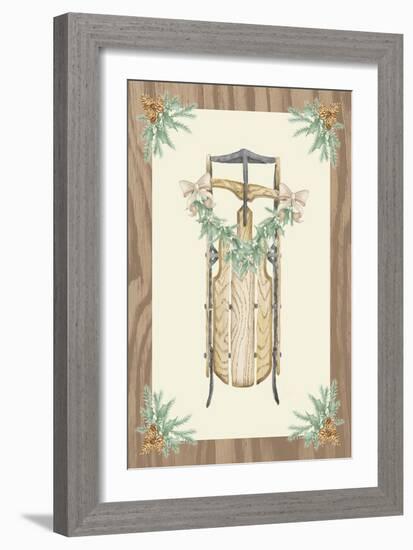 Hometown Christmas on Wood II-Andi Metz-Framed Art Print