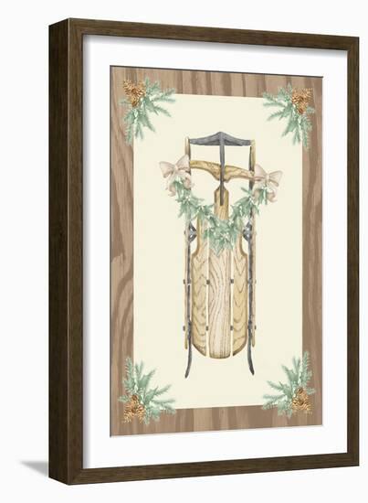 Hometown Christmas on Wood II-Andi Metz-Framed Art Print