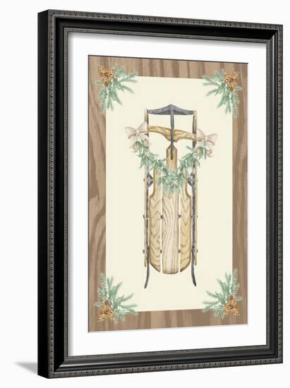 Hometown Christmas on Wood II-Andi Metz-Framed Art Print