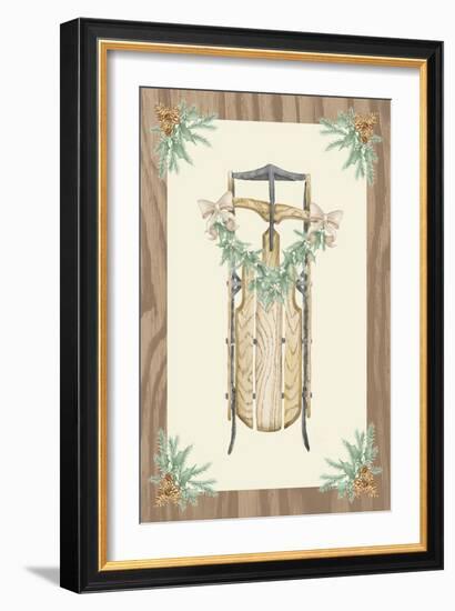 Hometown Christmas on Wood II-Andi Metz-Framed Art Print