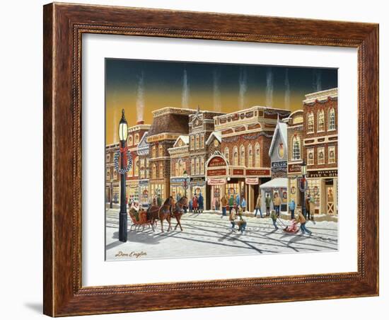 Hometown Christmas-Don Engler-Framed Giclee Print