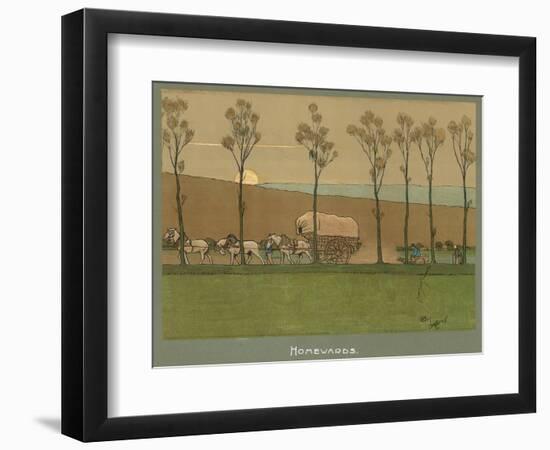 Homeward at Sunset-Cecil Aldin-Framed Photographic Print