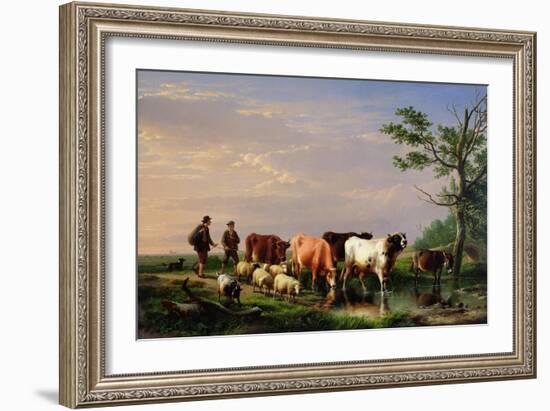 Homeward Bound-Eugene Joseph Verboeckhoven-Framed Giclee Print