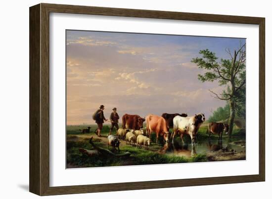 Homeward Bound-Eugene Joseph Verboeckhoven-Framed Giclee Print