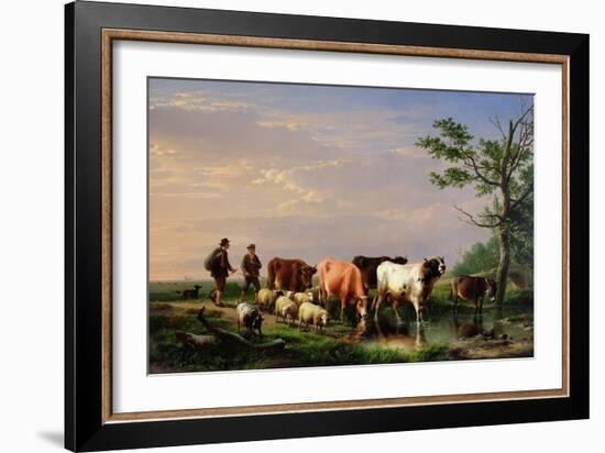 Homeward Bound-Eugene Joseph Verboeckhoven-Framed Giclee Print