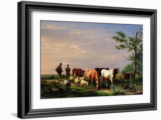 Homeward Bound-Eugene Joseph Verboeckhoven-Framed Giclee Print