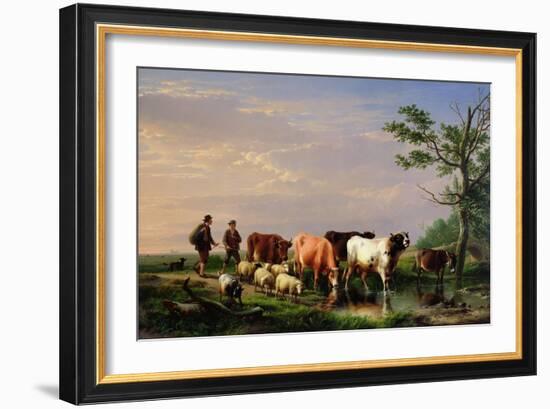 Homeward Bound-Eugene Joseph Verboeckhoven-Framed Giclee Print