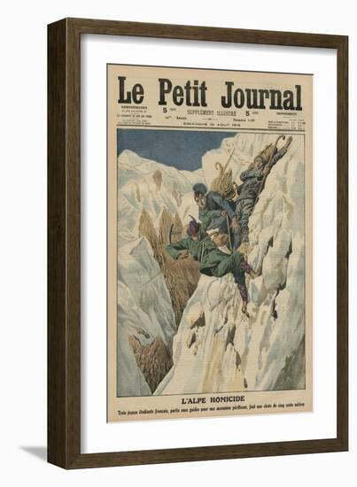 Homicidal Alp, Front Cover Illustration from 'Le Petit Journal', Supplement Illustre, 10th August…-French School-Framed Giclee Print