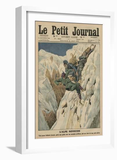 Homicidal Alp, Front Cover Illustration from 'Le Petit Journal', Supplement Illustre, 10th August…-French School-Framed Giclee Print