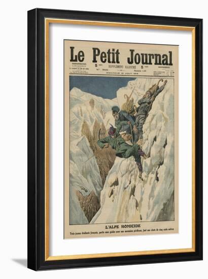 Homicidal Alp, Front Cover Illustration from 'Le Petit Journal', Supplement Illustre, 10th August…-French School-Framed Giclee Print