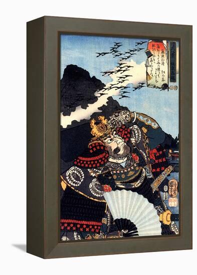 Homing Geese at the Northern Capital-Kuniyoshi Utagawa-Framed Premier Image Canvas