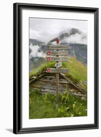 Homlongsaetra Mountain Farm, Geirangerfjorden Near Geiranger, UNESCO Site, More Og Romsdal, Norway-Gary Cook-Framed Photographic Print