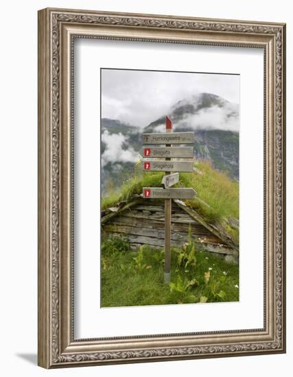 Homlongsaetra Mountain Farm, Geirangerfjorden Near Geiranger, UNESCO Site, More Og Romsdal, Norway-Gary Cook-Framed Photographic Print