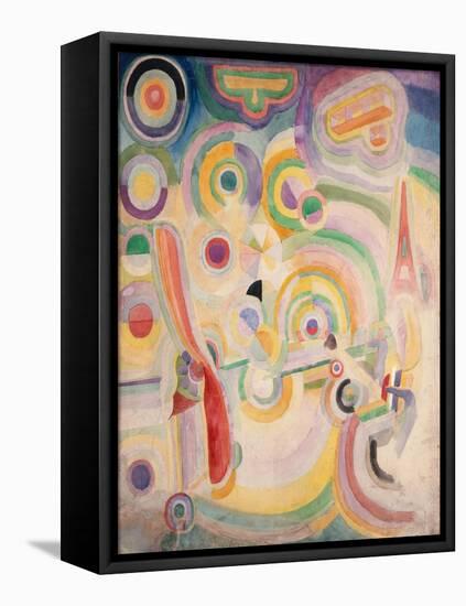 Hommage à Blériot-Robert Delaunay-Framed Premier Image Canvas