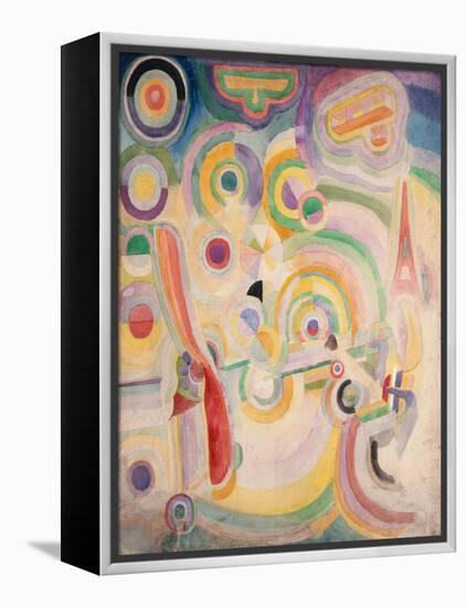 Hommage à Blériot-Robert Delaunay-Framed Premier Image Canvas