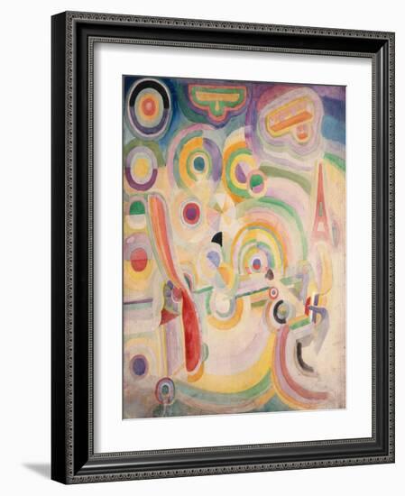 Hommage à Blériot-Robert Delaunay-Framed Giclee Print