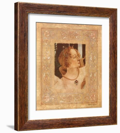 Hommage a Botticelli I-Javier Fuentes-Framed Art Print