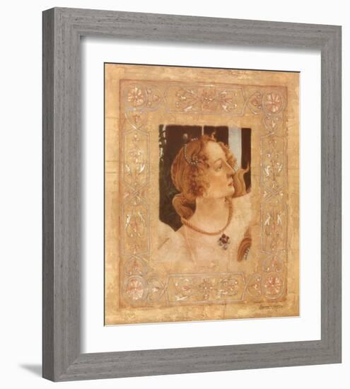 Hommage a Botticelli I-Javier Fuentes-Framed Art Print