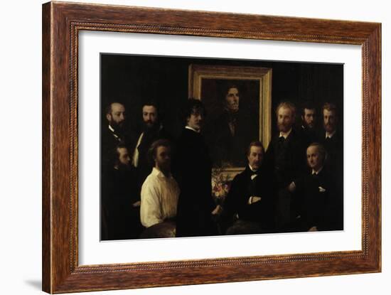 Hommage a Delacroix, c.1864-Henri Fantin-Latour-Framed Giclee Print