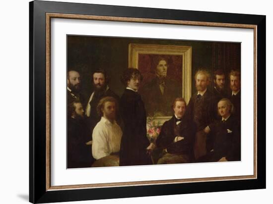 Hommage À Delacroix-Henri Fantin-Latour-Framed Giclee Print