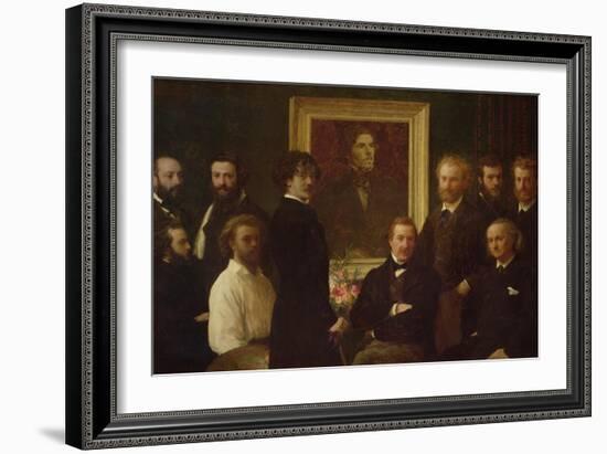 Hommage À Delacroix-Henri Fantin-Latour-Framed Giclee Print