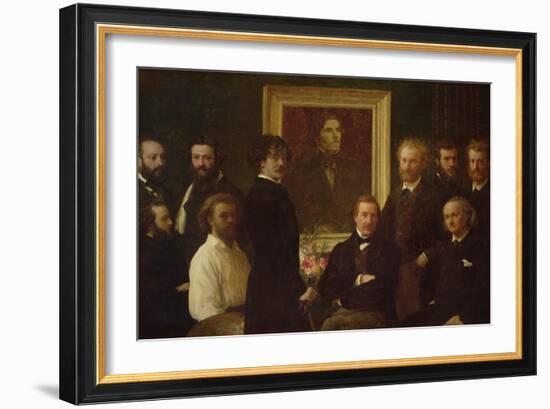 Hommage À Delacroix-Henri Fantin-Latour-Framed Giclee Print