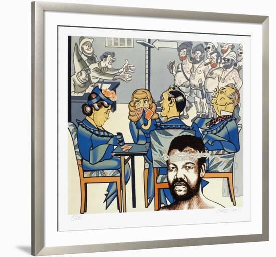 Hommage À Mandela-Erró (Gudmundur Gudmundsson)-Framed Limited Edition