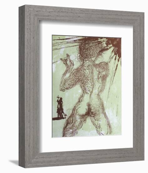 Hommage À Meissonnier I : Nu Gris-Salvador Dalí-Framed Collectable Print