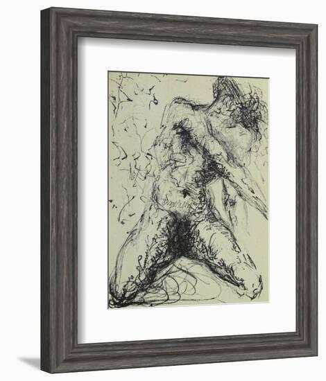 Hommage À Meissonnier IV : Le Pêcheur-Salvador Dalí-Framed Collectable Print