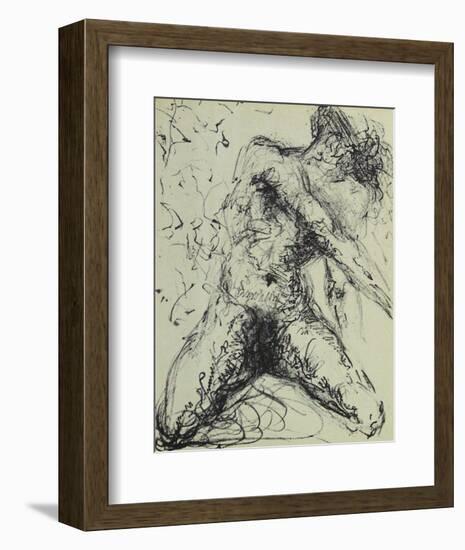 Hommage À Meissonnier IV : Le Pêcheur-Salvador Dalí-Framed Collectable Print