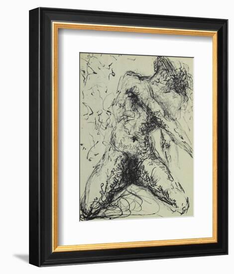 Hommage À Meissonnier IV : Le Pêcheur-Salvador Dalí-Framed Collectable Print