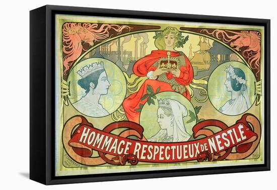 Hommage Respectueux De Nestle, 1897-Alphonse Mucha-Framed Premier Image Canvas